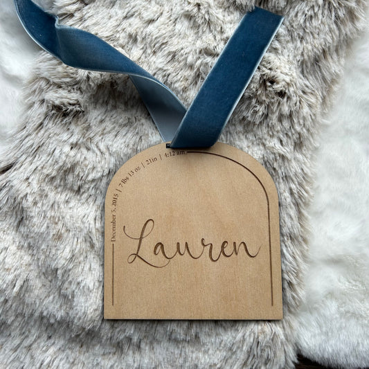 Baby's First Christmas Ornament / Tag