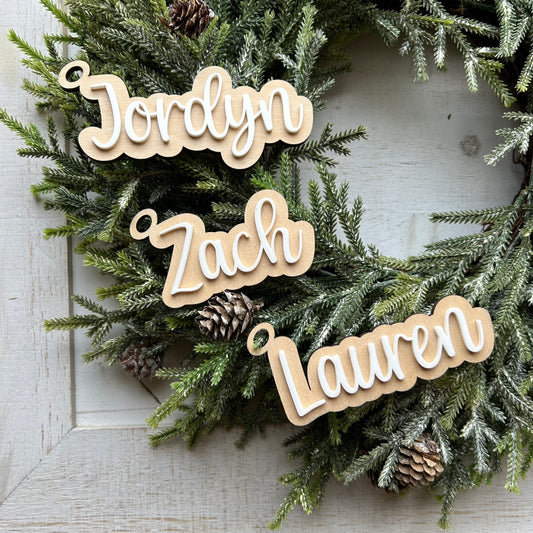 Name Stocking Tag