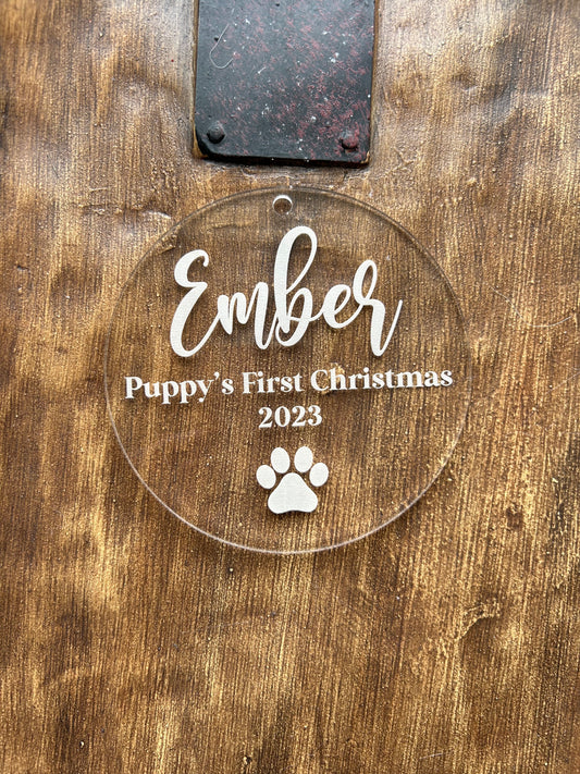 Puppy's First Christmas Ornament