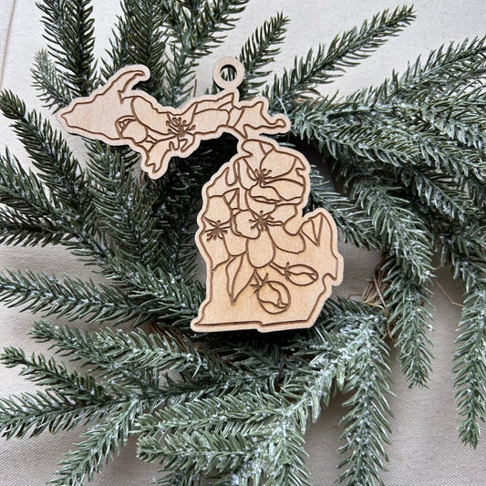 Michigan Cherry Blossom Ornament