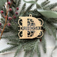 Wooden Monogram Name Ornament