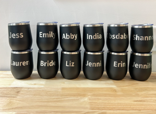 Custom Engraved Wine Tumbler | 12oz