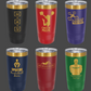 20 oz. Black/Bright Gold ION-Plated Ringneck Tumbler with Slider Lid