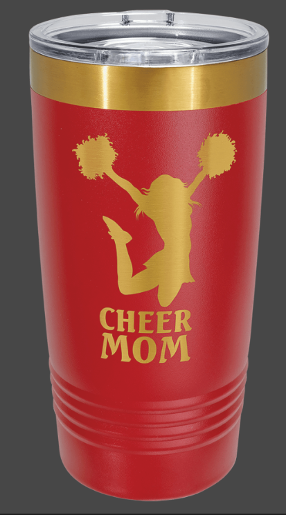 20 oz. Black/Bright Gold ION-Plated Ringneck Tumbler with Slider Lid