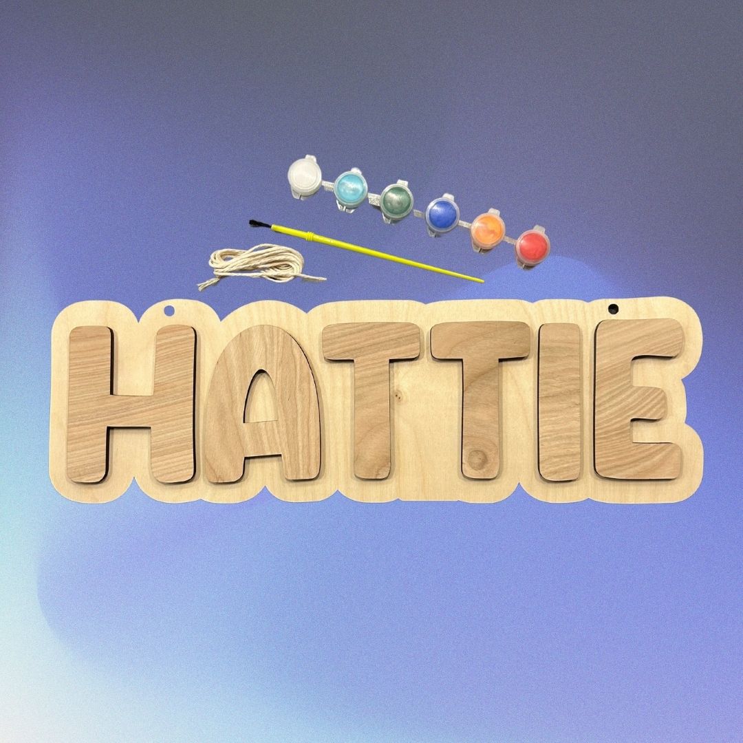 Personalized Name Craft Kit - 3M Backed