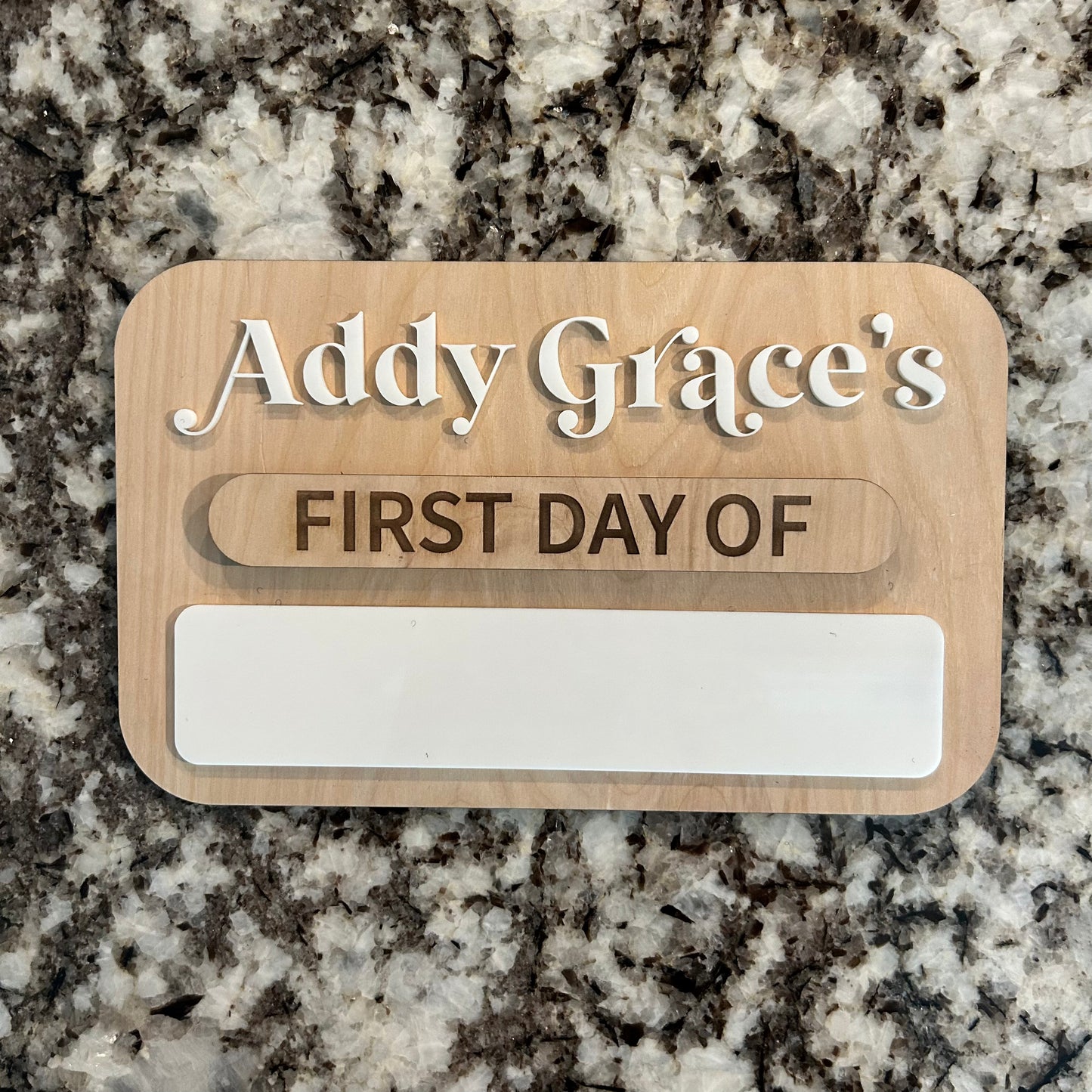 First Day of School Interchangeable Sign