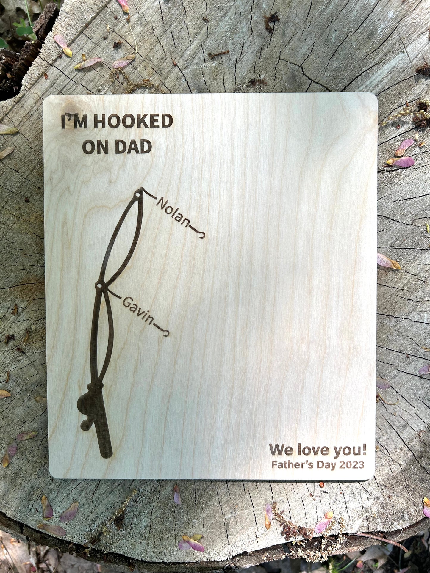Fishing Hand Print Sign
