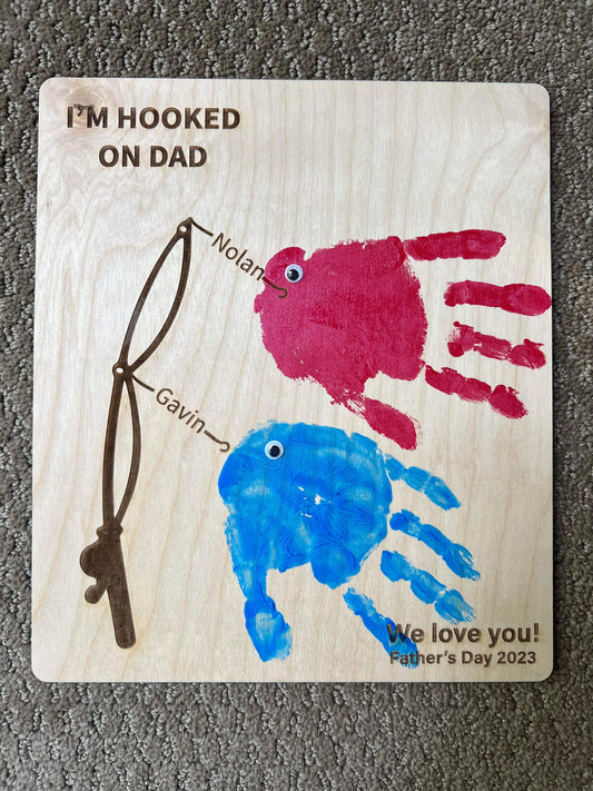Fishing Hand Print Sign