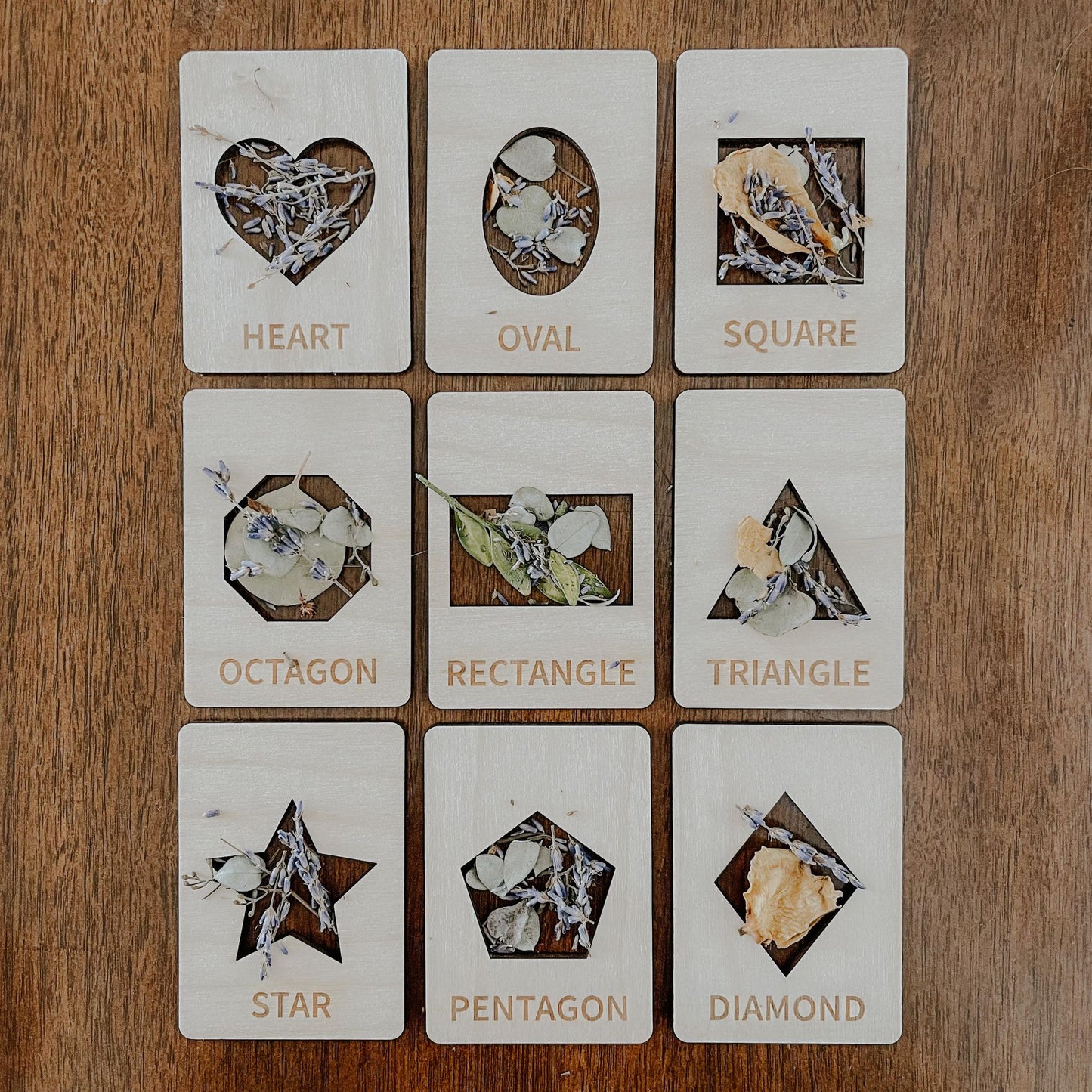 Shape Tracing | 10 Flash Cards