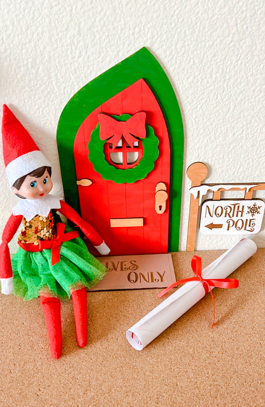 Elf Door Christmas Craft Kit - Christmas
