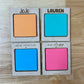 Wood Sticky Note Pad Holder