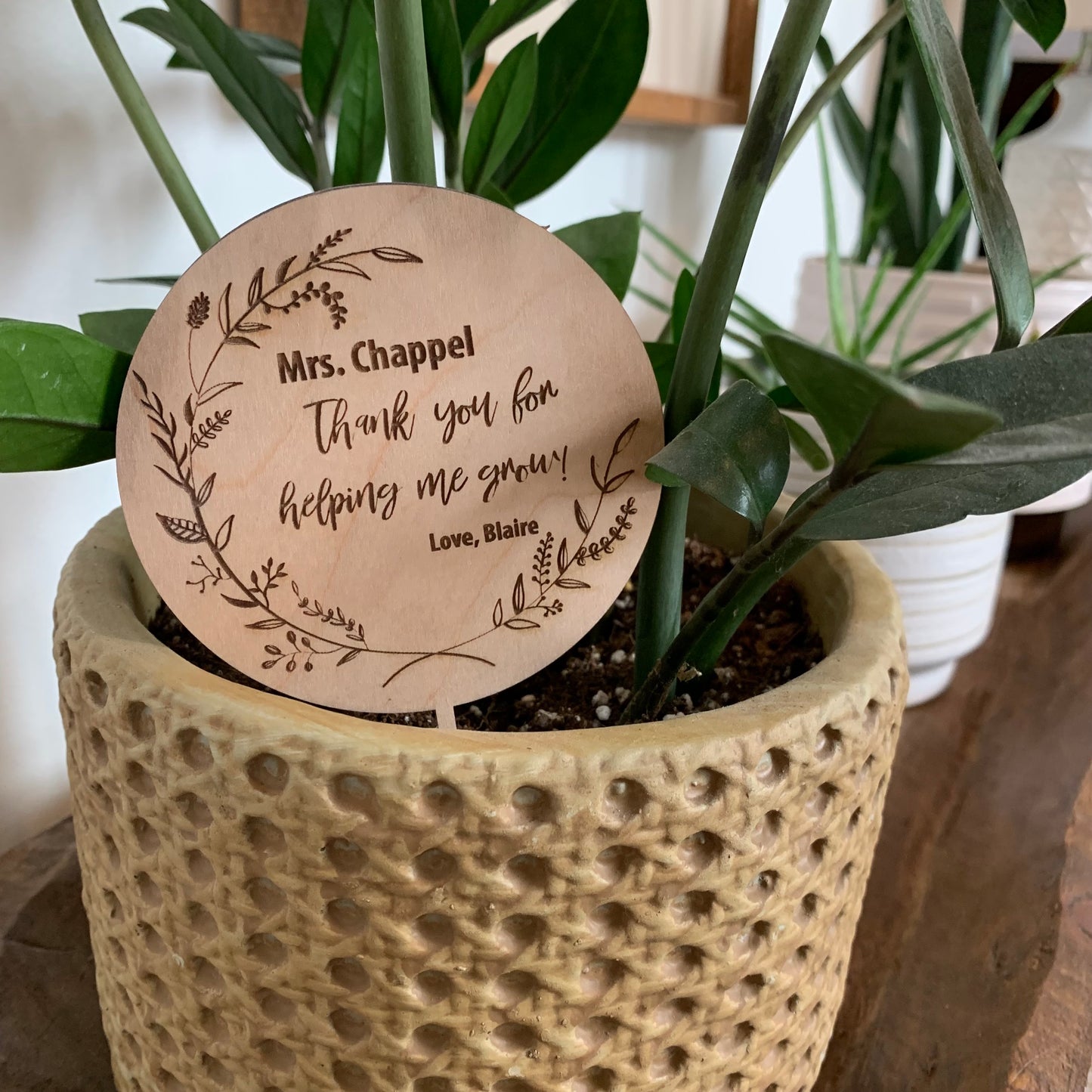 Thank You For Helping Me Grow Plant Stakes
