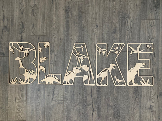 Dinosaur Name Sign